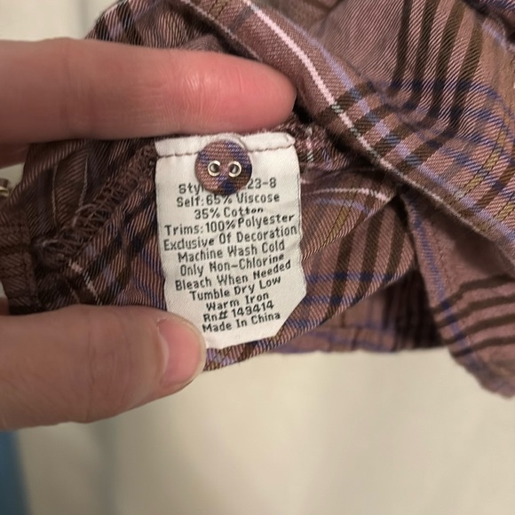 Johnny Was Poet shirt XL plaid - Picture 4 of 5